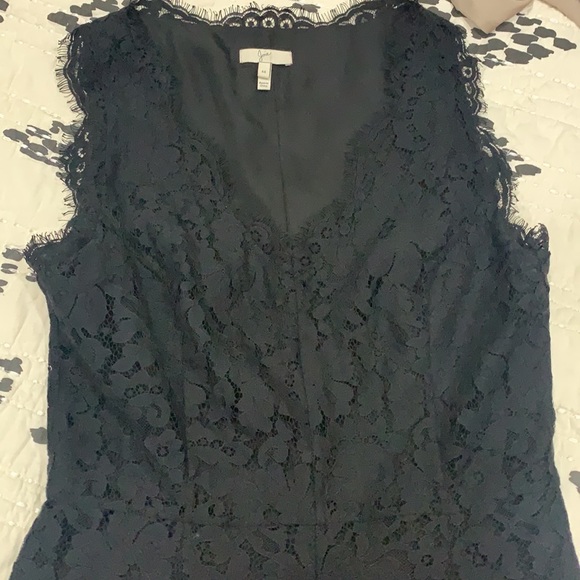 Joie Black Lace Mini Dress Medium - Picture 2 of 7